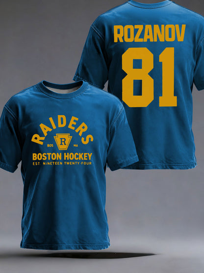 Men's Hockey Print Casual T-shirt