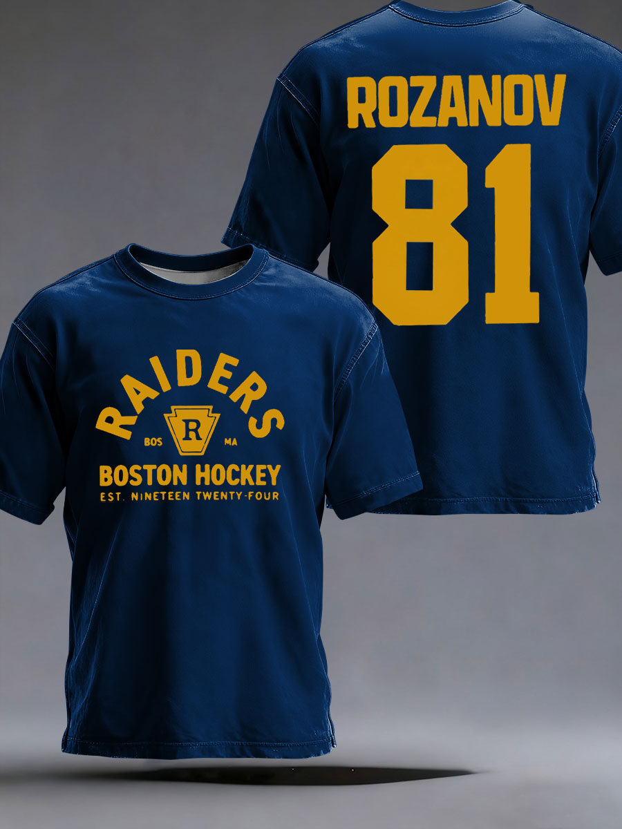 Men's Hockey Print Casual T-shirt