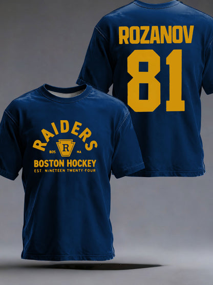Men's Hockey Print Casual T-shirt