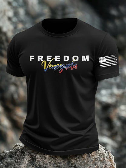 Men's Freedom Venezuela Printed T-shirt