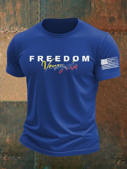 Men's Freedom Venezuela Printed T-shirt