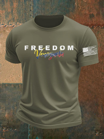 Men's Freedom Venezuela Printed T-shirt