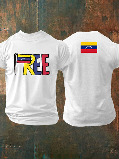 Men's Freedom Venezuela Short Sleeve T-shirt