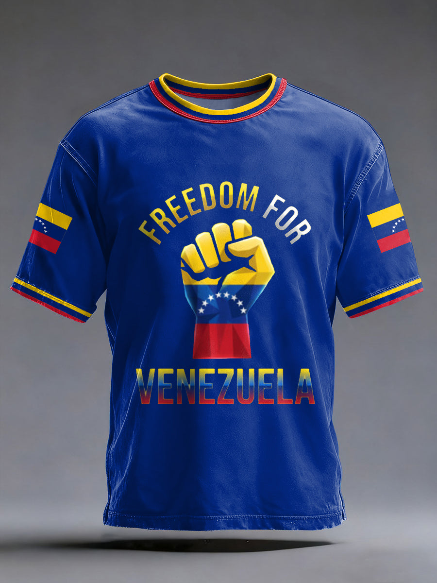 Men's Freedom For Venezuela Print Tee