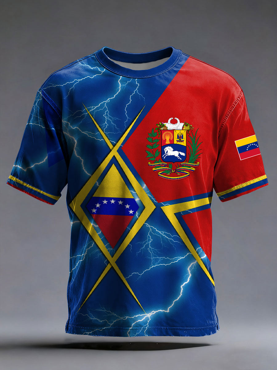 Men's Venezuelan Print Casual T-shirt
