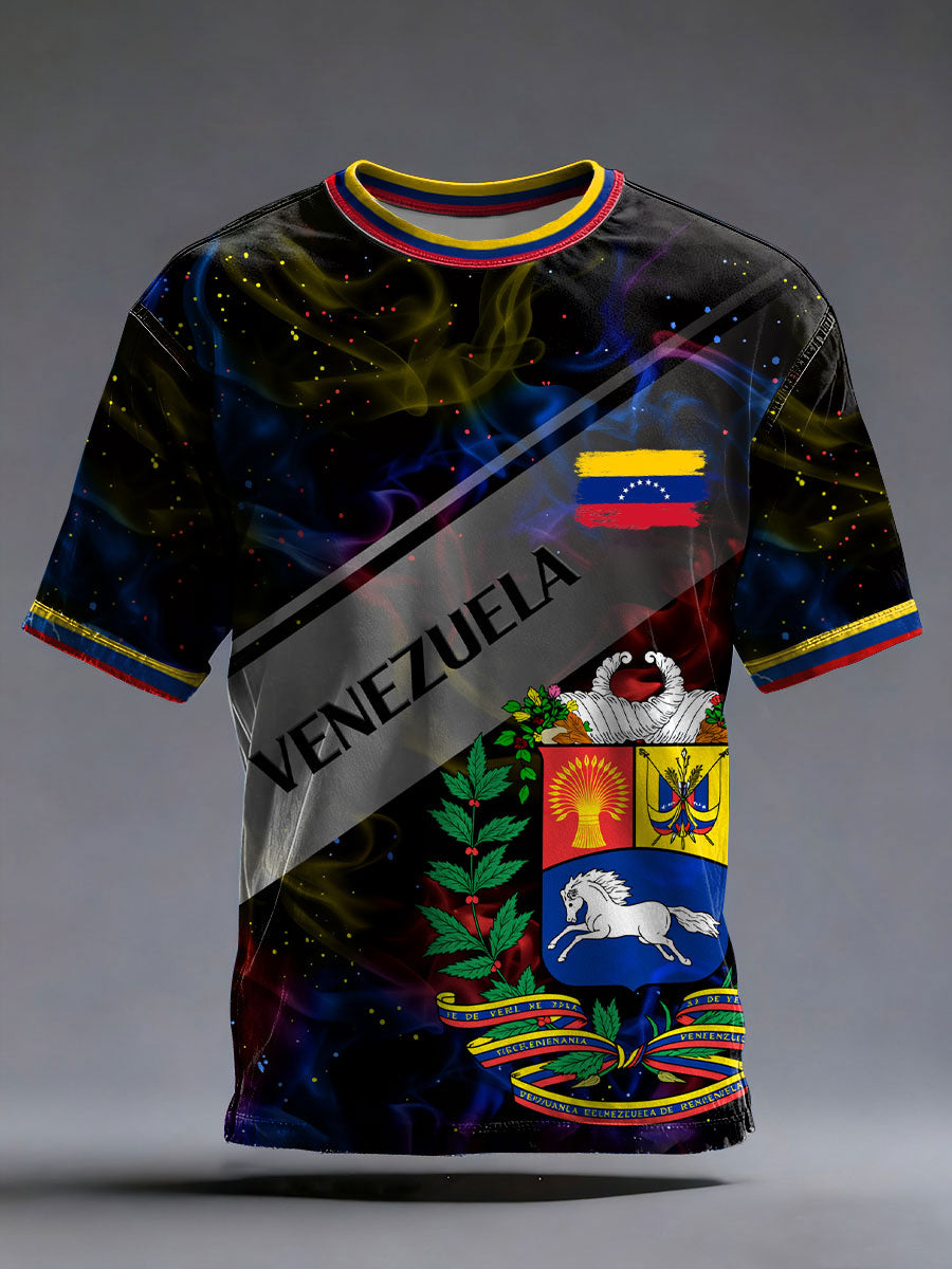 Men's Venezuelan Print Casual T-shirt