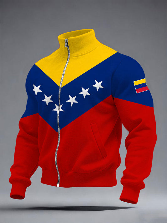 Men's Venezuelan Print Casual Top