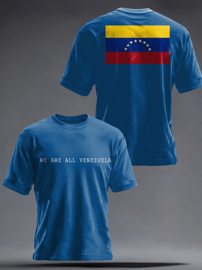 Unisex Peace No War We Are All Venezuela Libre Printed T-shirt