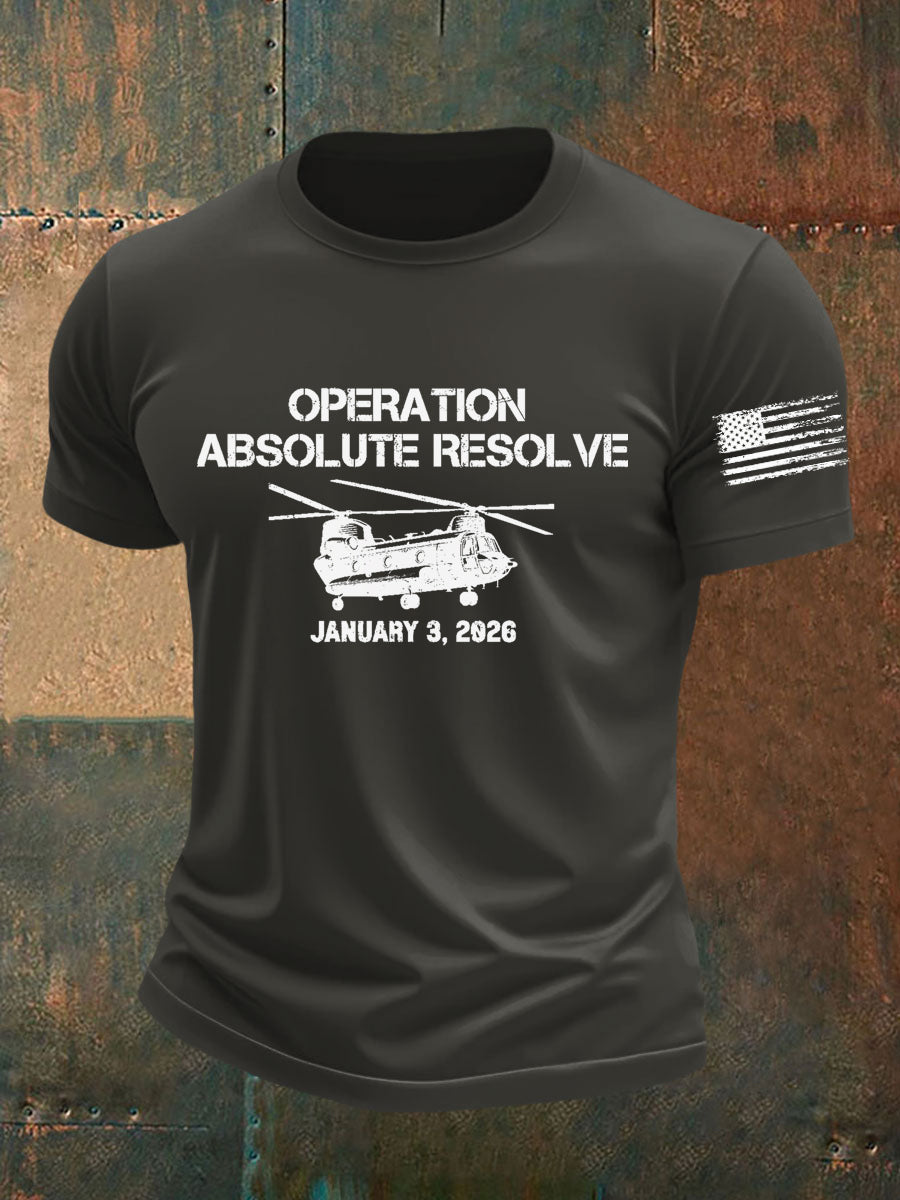 Men's Operation Absolute Resolve Printed T-shirt