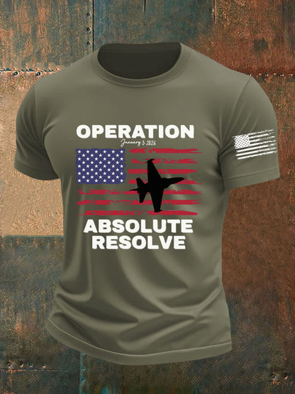 Men's Operation Absolute Resolve Printed T-shirt