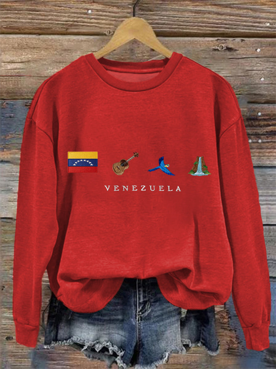 Women's Venezuela Flag Print Sweatshirt