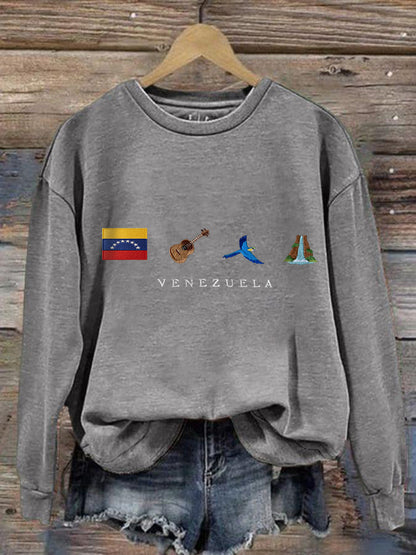 Women's Venezuela Flag Print Sweatshirt