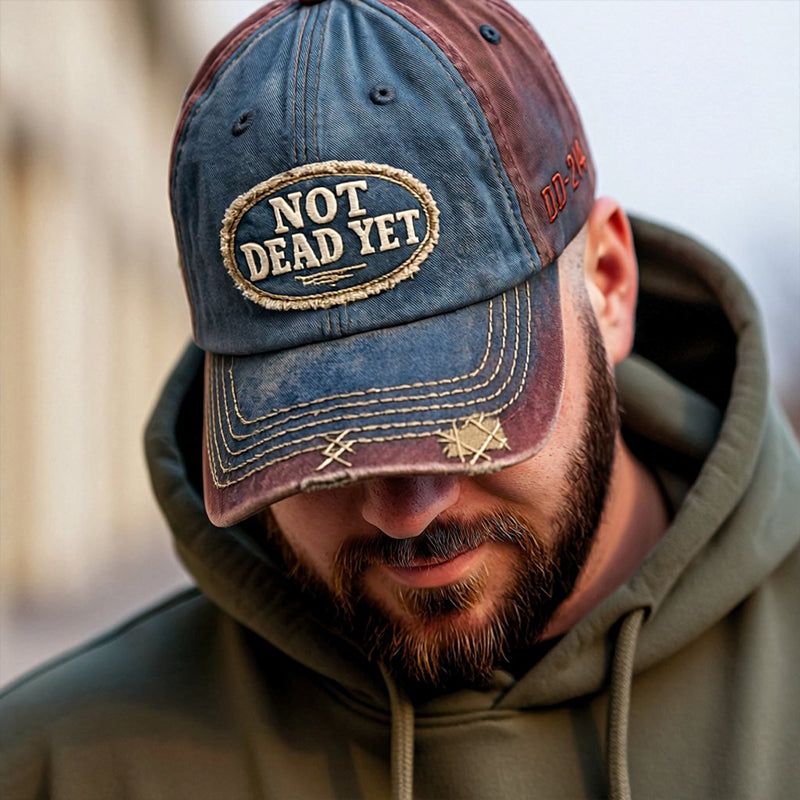NOT DEAD YET Vintage Washed Baseball Cap
