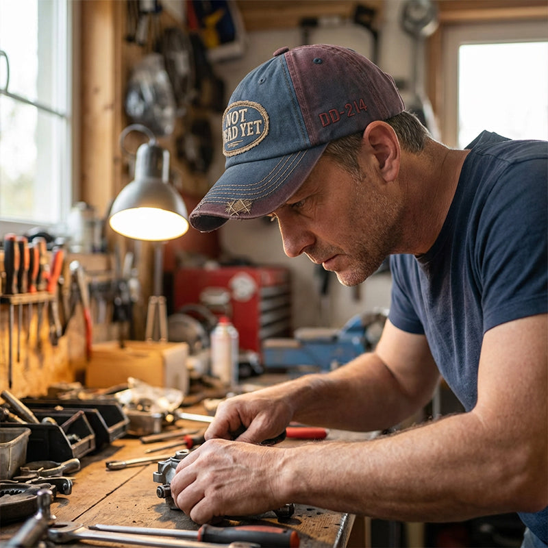 NOT DEAD YET Vintage Washed Baseball Cap