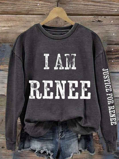 Women's Justice for Renee Nicole Good Minneapolis Protest Sweatshirt