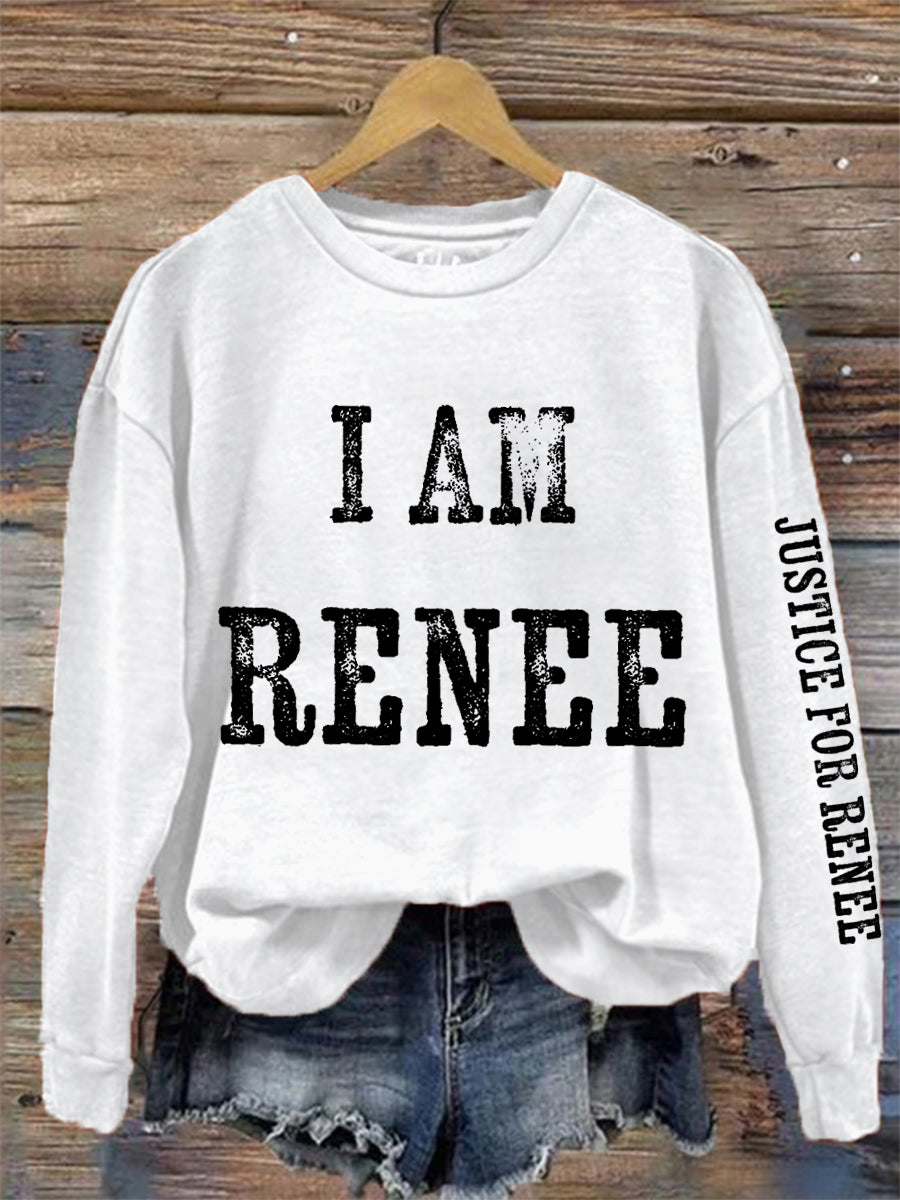 Women's Justice for Renee Nicole Good Minneapolis Protest Sweatshirt