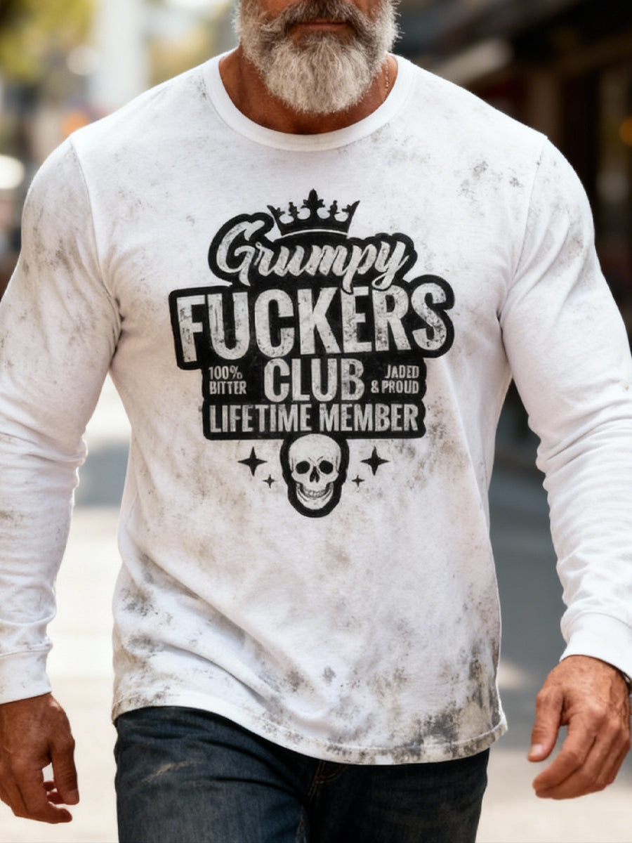 Retro Grumpy Fuckers Club Casual T-Shirt