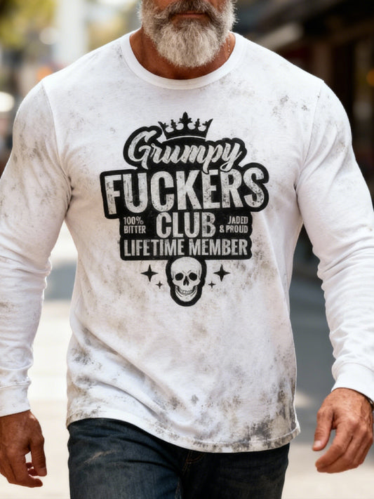 Retro Grumpy Fuckers Club Casual T-Shirt