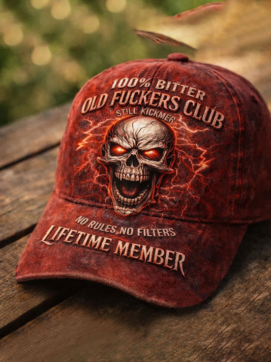 Old Fuckers Club Printed Casual Unisex Cap