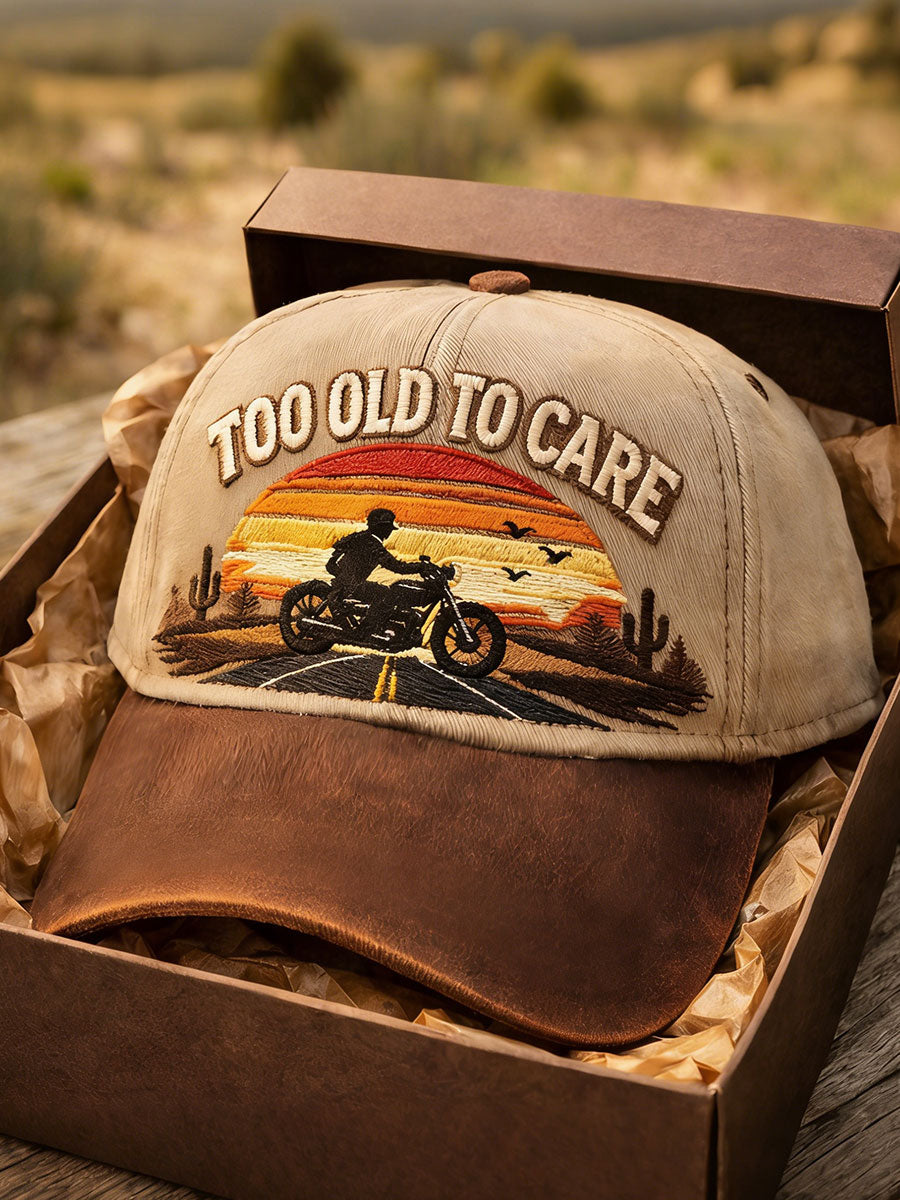 Too old to care unisex hats