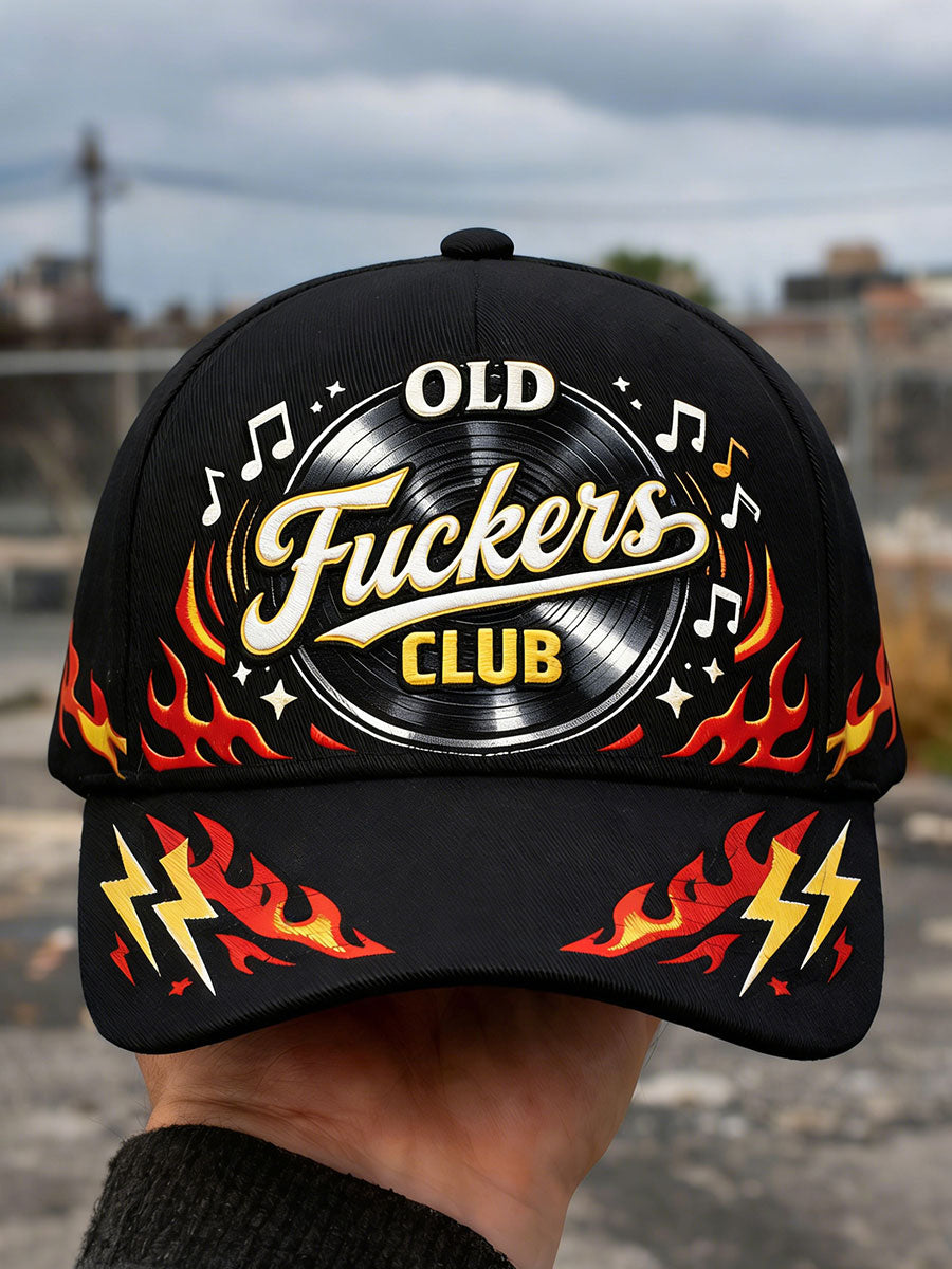 Old Fuckers Club Flame Unisex Hats