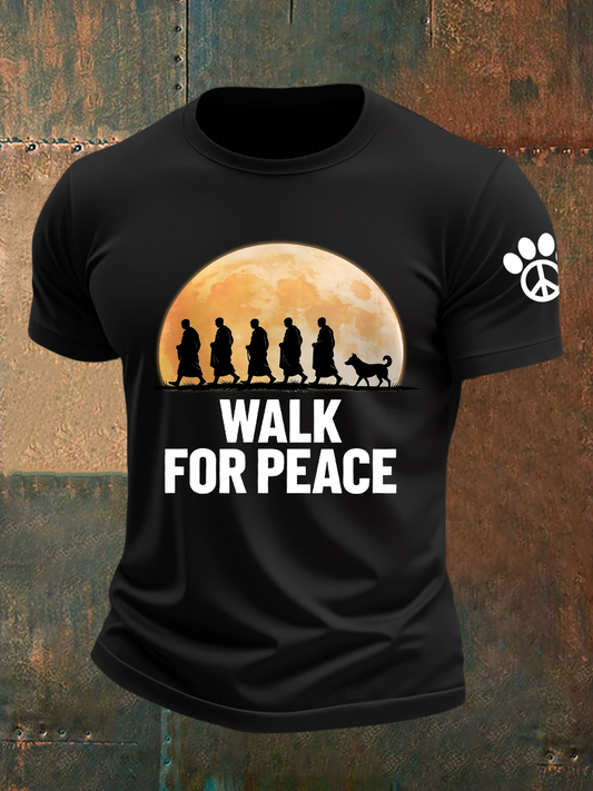 Men's Walk For Peace Short-sleeved T-shirt
