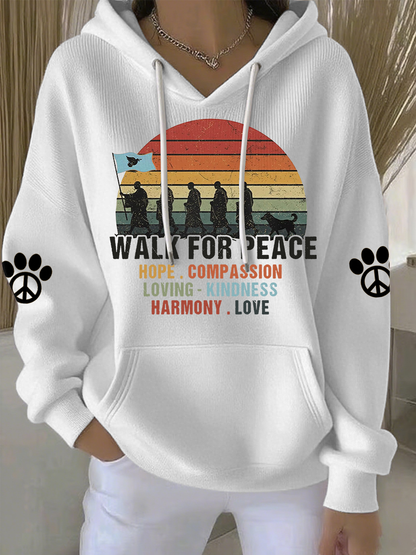Women's Walk For Peace Like Aloka Hoodie