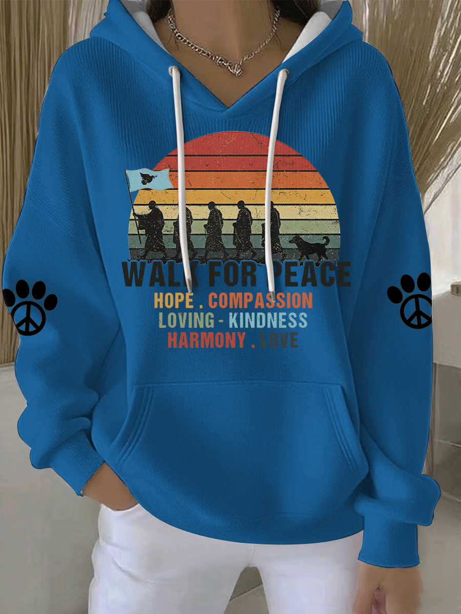 Women's Walk For Peace Like Aloka Hoodie