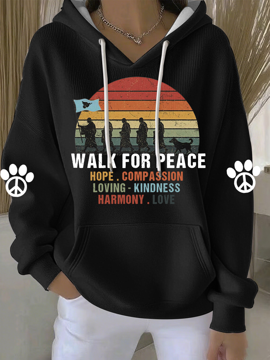Women's Walk For Peace Like Aloka Hoodie
