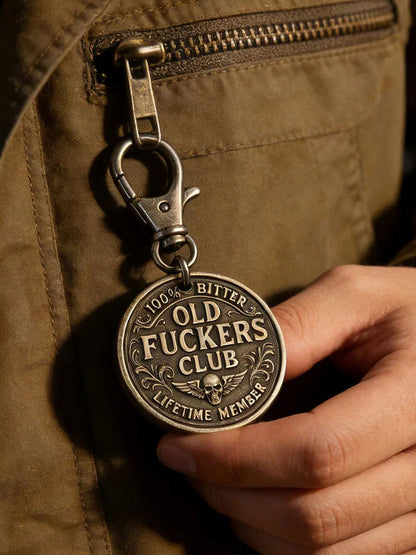 Old Fuckers Club Keychain