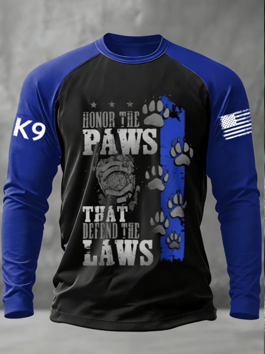 Men's K-9 Veterans Day Long Sleeve T-shirt