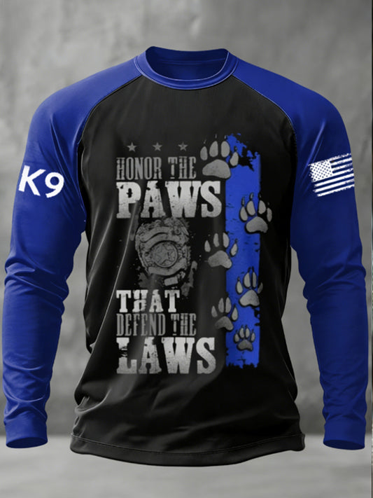 Men's K-9 Veterans Day Long Sleeve T-shirt