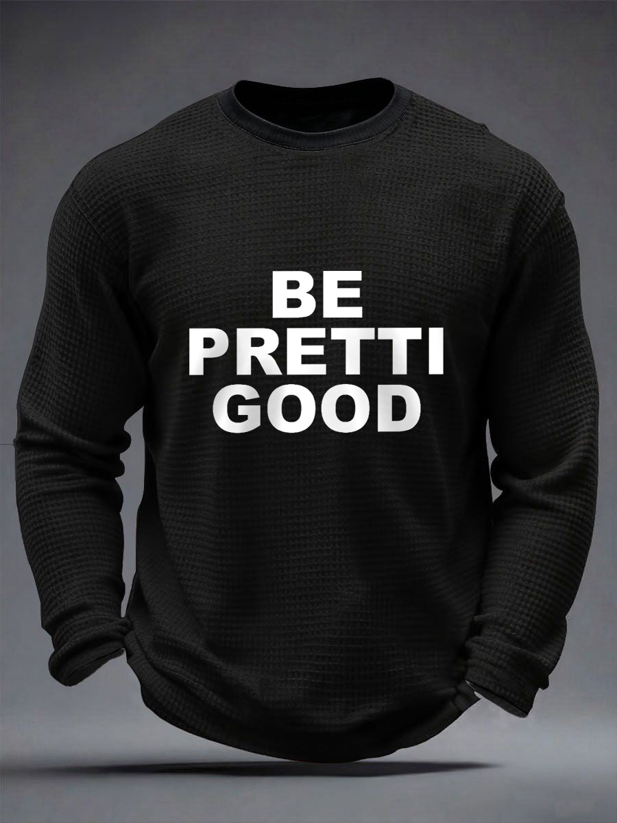Men's Be Pretti Good Minneapolis Resist Waffle Long Sleeve T-Shirt