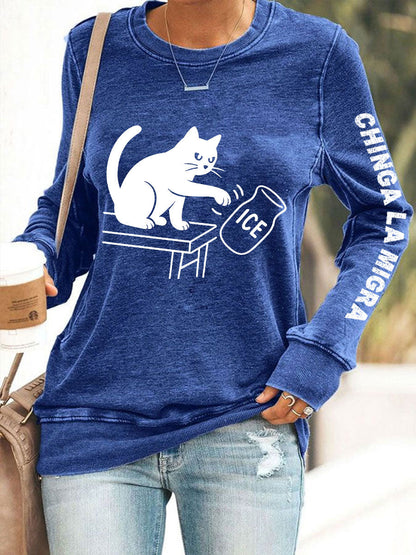 Women's Chinga La Migra sweatshirts