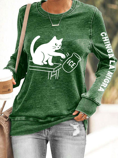 Women's Chinga La Migra sweatshirts