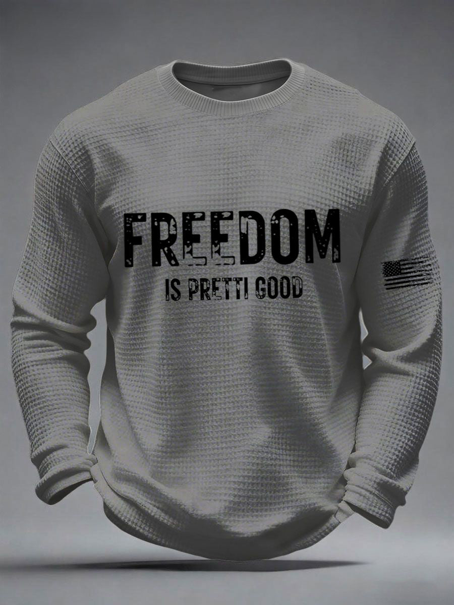 Men's Freedom Is Pretti Good Minneapolis Resist Waffle Shirt