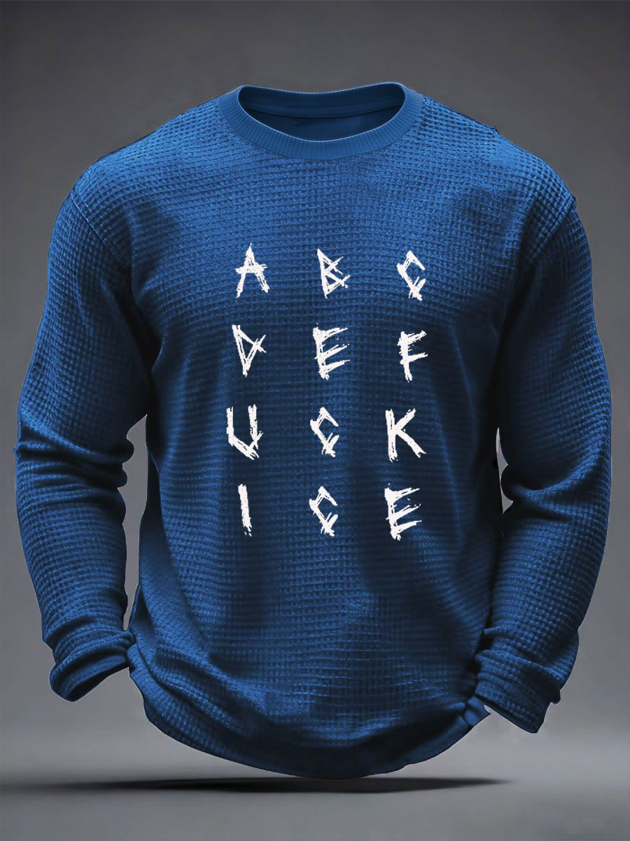 Men's Anti ICE Protest Rally Minnesota Waffle Long Sleeve T-Shirt