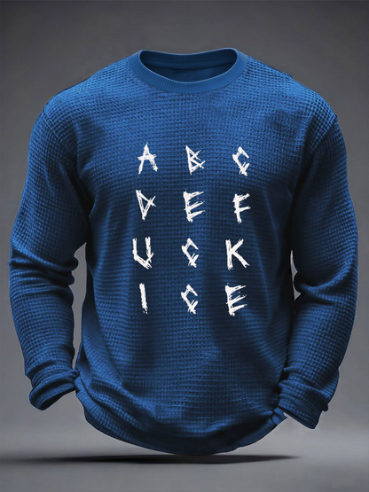 Men's Anti ICE Protest Rally Minnesota Waffle Long Sleeve T-Shirt