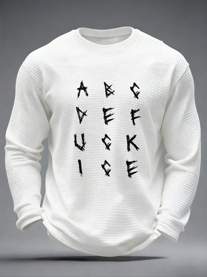 Men's Anti ICE Protest Rally Minnesota Waffle Long Sleeve T-Shirt