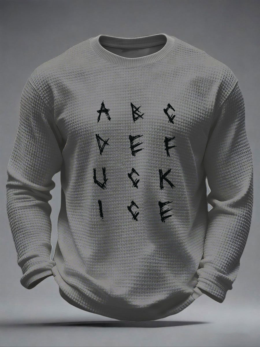Men's Anti ICE Protest Rally Minnesota Waffle Long Sleeve T-Shirt