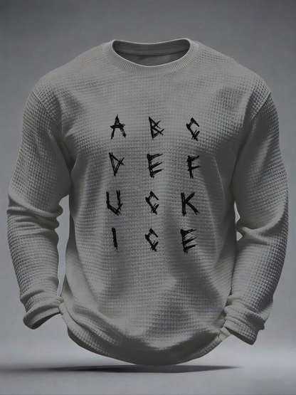 Men's Anti ICE Protest Rally Minnesota Waffle Long Sleeve T-Shirt