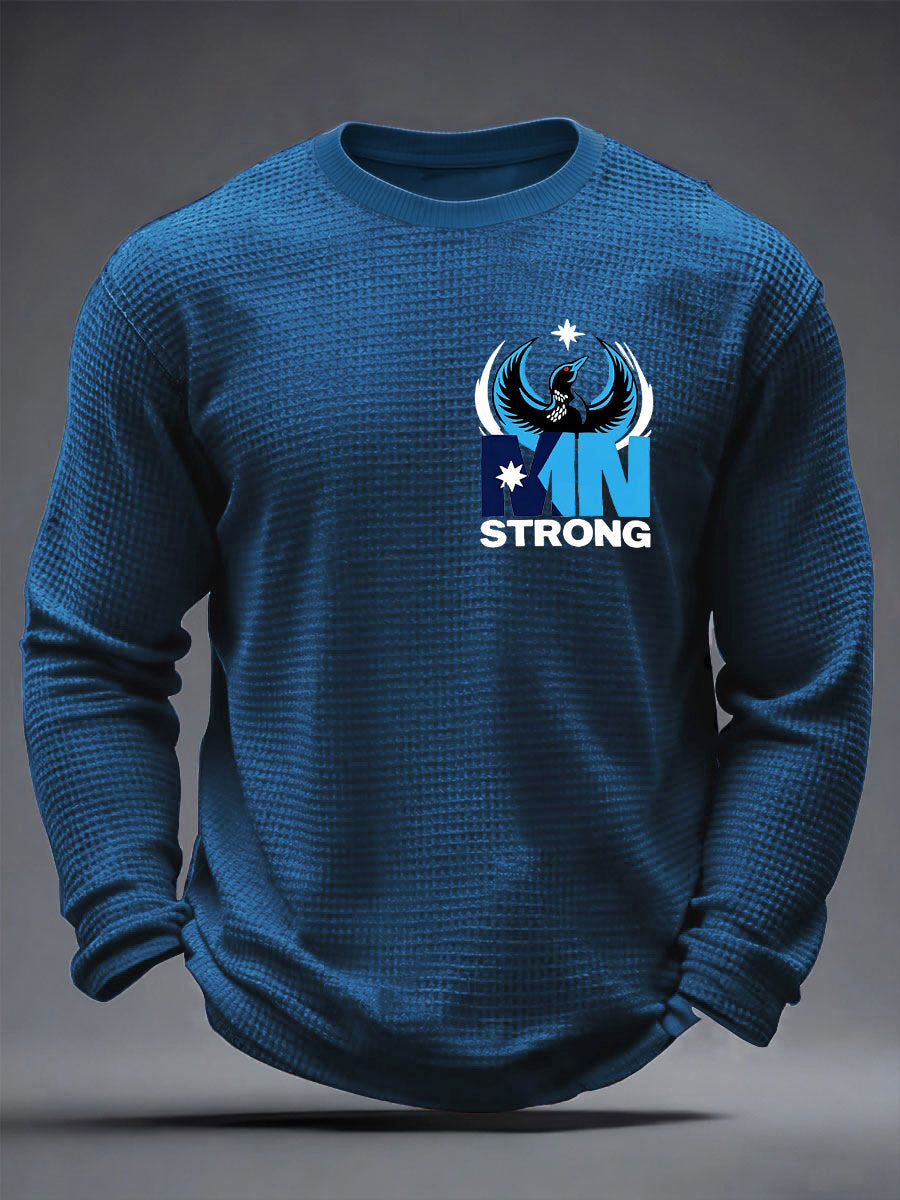 Men's Minnesota Strong Be Pretti Good Waffle Long Sleeve T-Shirt