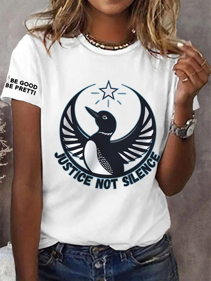 Women's I Justice Not Silence Be Good Be Pretti Anti ICE Tee