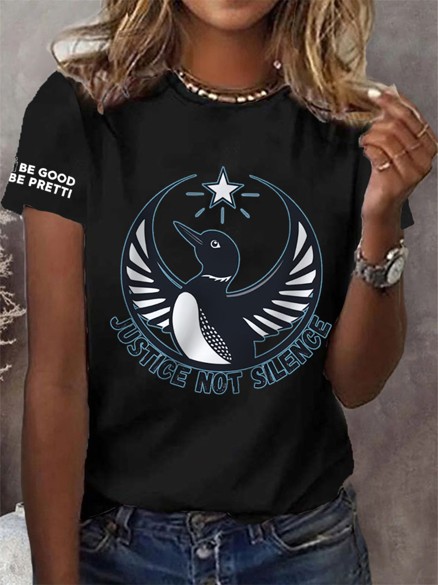 Women's I Justice Not Silence Be Good Be Pretti Anti ICE Tee