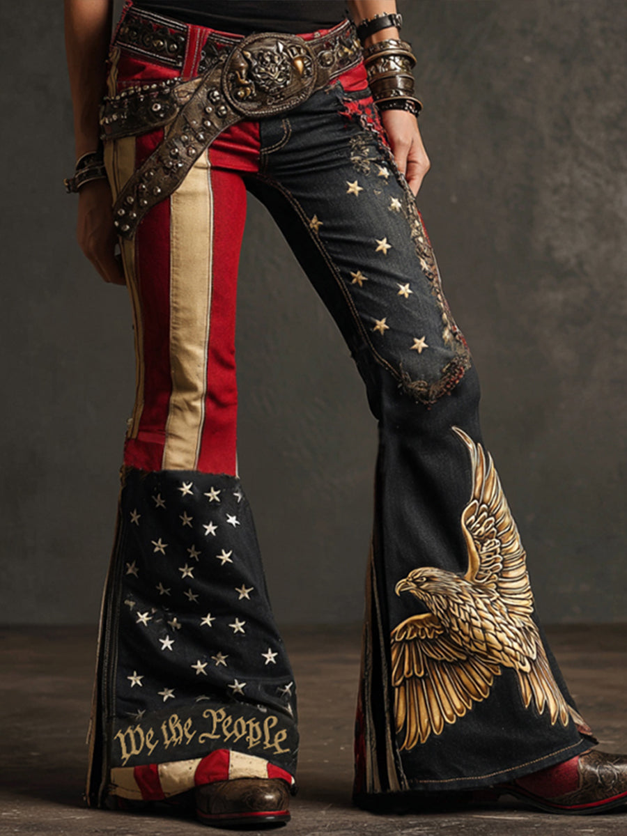 Women's Anniversary Inspired Print Jeans