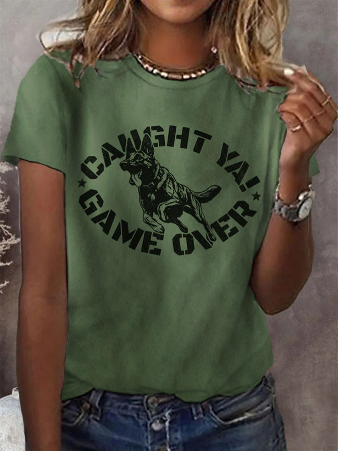 Women's Dutch Shepherd K9 Handler T-shirt