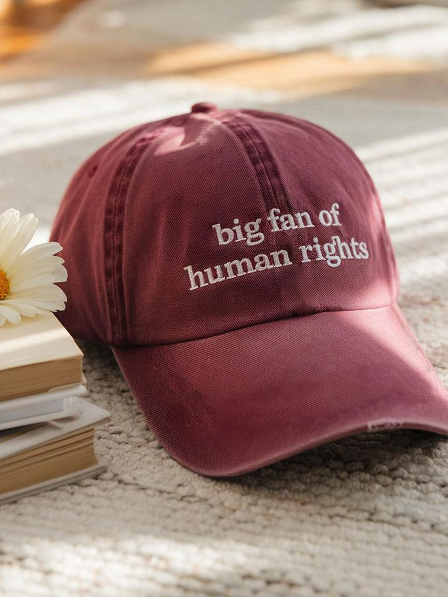 Unisex Big Fan Rights Matter Be Good Printed Hat
