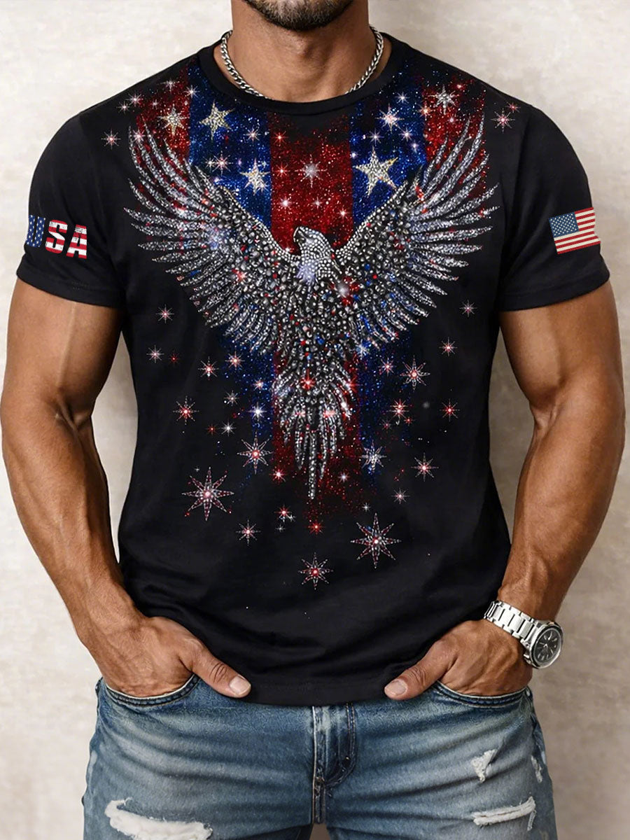 Men's American Flag Eagle T-Shirts