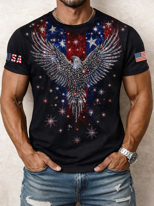 Men's American Flag Eagle T-Shirts