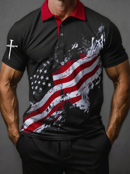 Men's American Flag Faith Tops